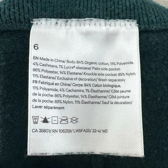 Lululemon Cotton Cashmere Jogger Pant 6 Green Mid Casual Comfy Cozy Athleisure - Picture 12 of 13